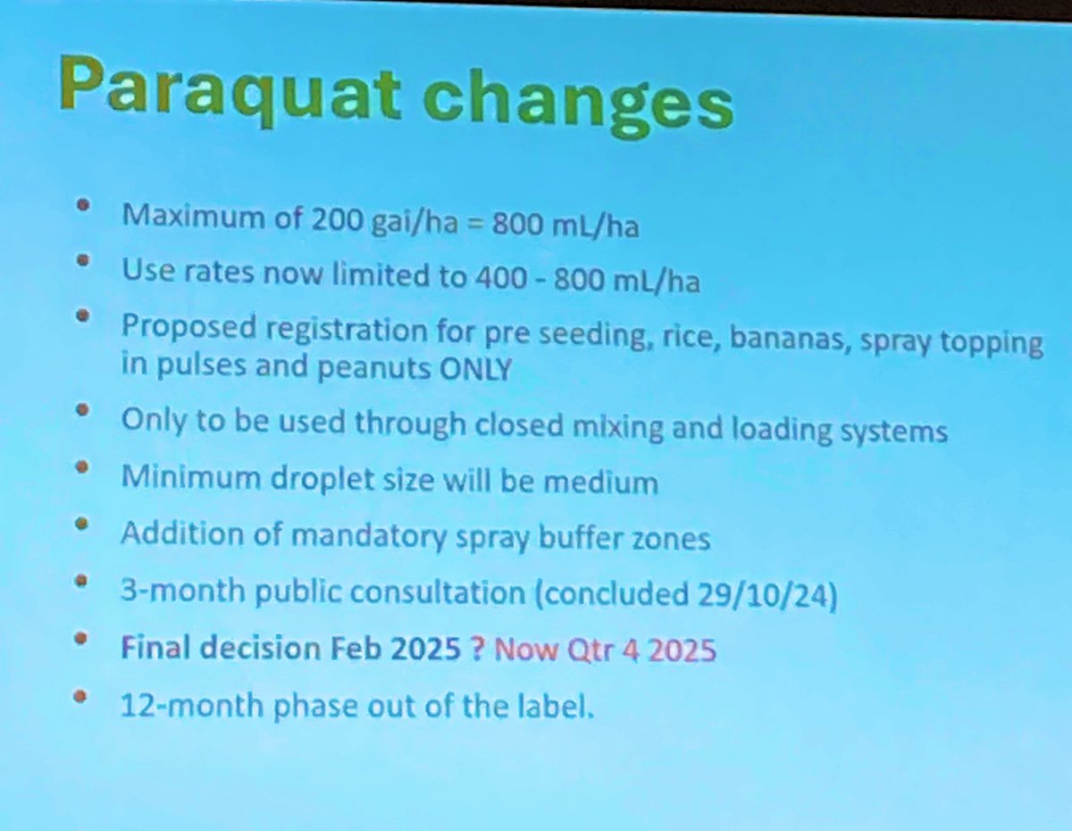 4FarmersBill's tweet photo. Great discussion on regulatory issues at #CropUpdates on #paraquat. Really great to hear of the 150 push back submissions. We should see some common sense return late this year. https://t.co/IgKYIWhFVz