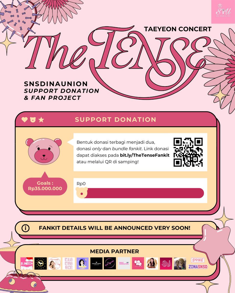 -SIU PROUDLY PRESENT-

A fan project for Taeyeon Concert: the TENSE in Jakarta, Indonesia 

📅 2025. 04. 12  
🕒 3:00 PM
📍 Indonesia Arena
Jakarta, Indonesia 

Link Donation:  bit.ly/TheTenseFankit

Let’s show our best support to Taeyeon, Indonesian S❤️NE

#TAEYEON