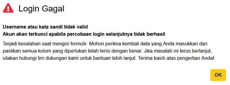 diaharumdp's tweet photo. @kring_pajak Sudah dilakukan semuanya, tapi malah tiba-tiba ter-logout dan begitu ingin login kembali justru muncul peringatan seperti ini terus. Padahal sudah dipastikan Id Pengguna, Kata Sandi dan captcha sudah sesuai. Bagaimana dong ini? https://t.co/ZRhSOOQ67J