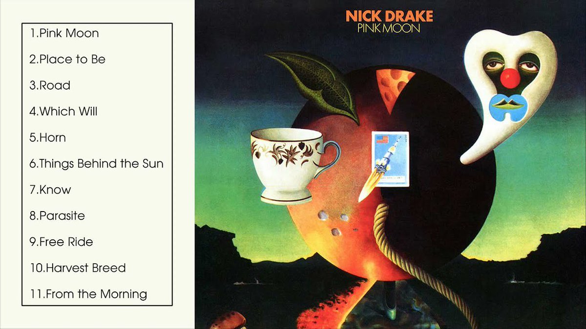 kennylanglea's tweet image. Happy Birthday to Pink Moon. Album released this day in 1972 by Nick Drake. His 3rd. It features just Drake on vocals,acoustic guitar and a brief piano riff overdubbed onto the title track. It didn’t sell at the time,but is now critically acclaimed and much loved #NickDrake