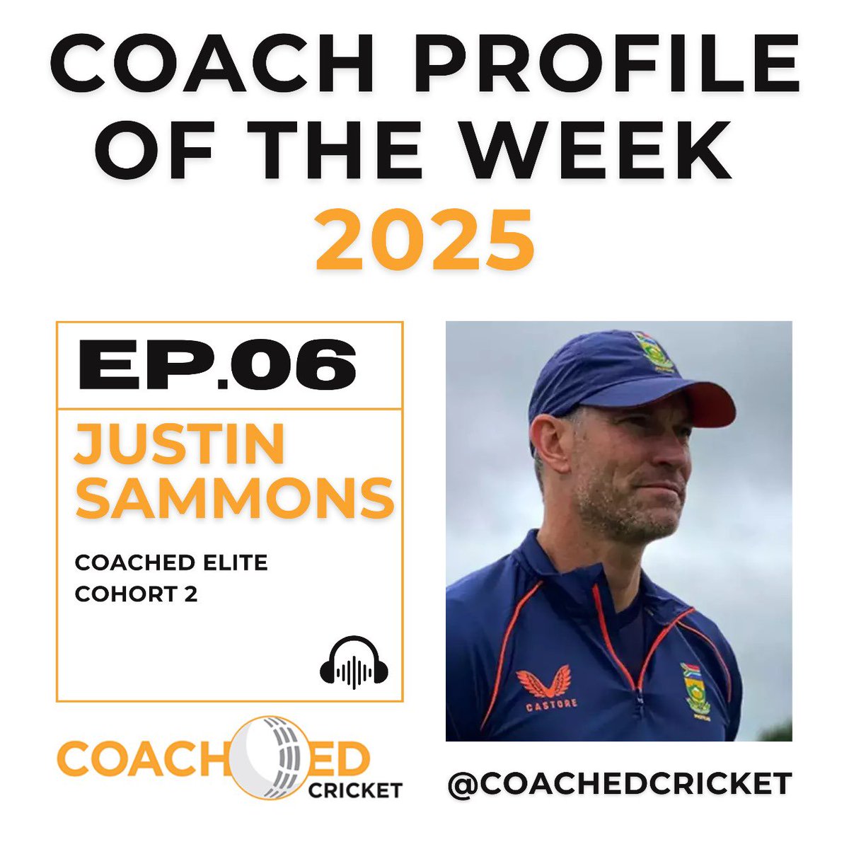 Coach Profile of the Week - Episode 6 - Elite Coach Justin Sammons 🏏

Hear from Russel, <a href="/Gary_Kirsten/">Gary Kirsten</a> and Justin as they discuss professional development as a coach, and the importance of individuality amongst players.

Available for free here: buzzsprout.com/1873438/episod… 

#coach