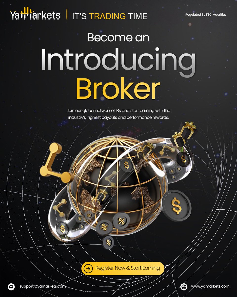 markets_ya's tweet image. Become YaMarkets Introducing Broker &amp;amp; Grow with Us! 

Join YaMarkets IB Partnership Program and start earning by growing your network and referring traders.

Register Now &amp;amp; Start Earning!

Download the YaMarkets Academy App to learn more!
#YaMarkets #IBProgram #ForexPartnership