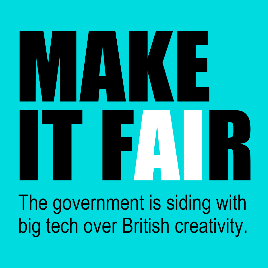 We're sending a clear message to government: Make it Fair 🚨
 
This new campaign calls on government to stop siding with big tech and ensure that creators are fairly rewarded when their work is used to train AI. Read more 👇
loom.ly/p61RutQ
