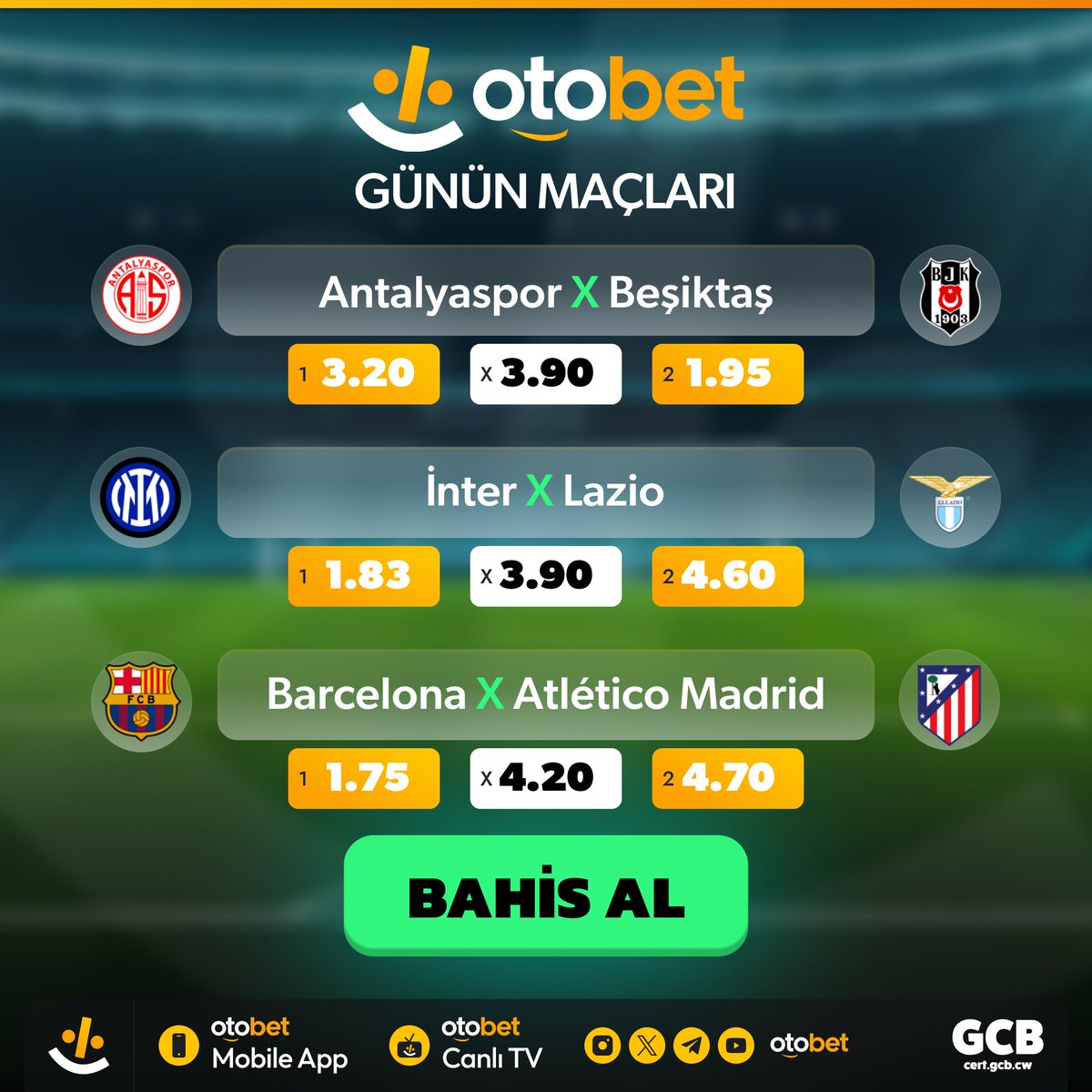⚽️ Günün Heyecan Verici Karşılaşmaları Otobet'te !

📌 Bugünün maçlarını sizin için derledik!

✅ En Yüksek Oranlar
✅ Hızlı Güvenilir İşlemler
✅ Mobil Uygulama ile Kolay Erişim
✅ Otobet TV Canlı Yayın İmkanı

⭐️ Kazancın Adresi, Futbolun Merkezi!

⚡️ cutt.ly/4eJCYpSE
