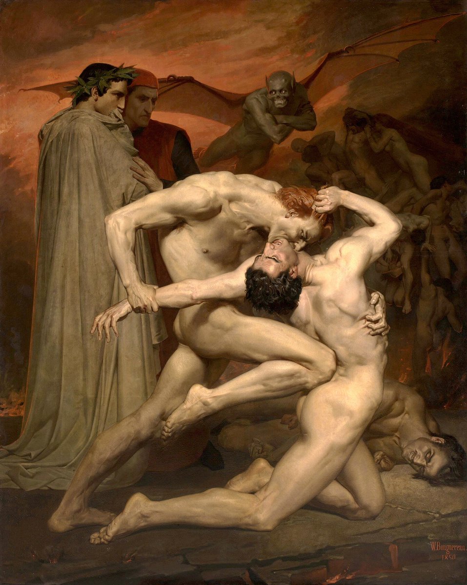 xmuse_'s tweet photo. Bouguereau — Dante and Virgil, 1850. https://t.co/rshmHPYiVK