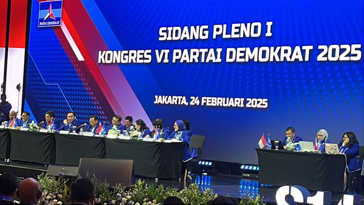 Selamat &amp; sukses kpd Mas AHY yg terpiliih kembali sbg Ketua Umum P Demokrat periode 2025-2030 dlm Kongres VI PD.
Melalui kepemimpinan AHY, sesuai dgn tema Kongres VI PD akan semakin banyak memberi kontribusi utk rakyat. Demokrat Siap…Demokrat Setia… Jaya Jaya Jaya
Hidup Rakyat