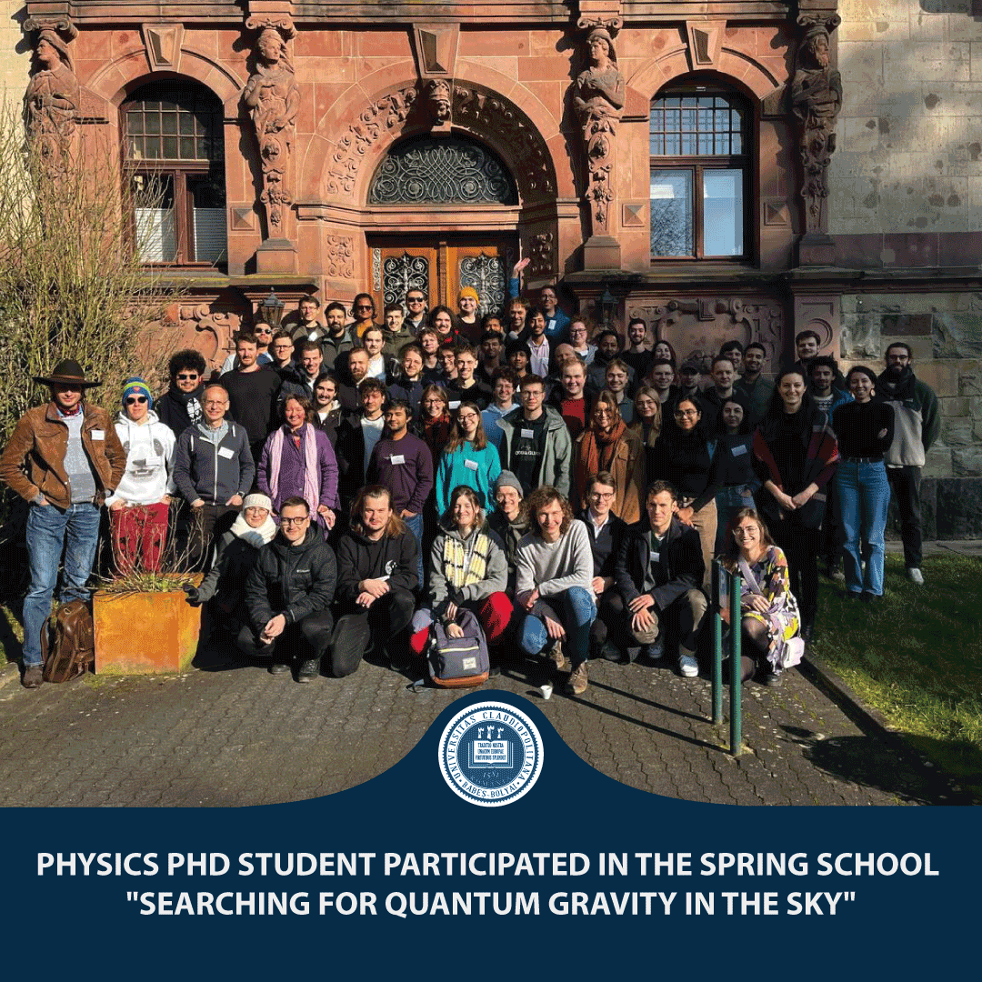 PhdUbb's tweet photo. Physics PhD student participated in the spring school “Searching for quantum gravity in the sky”

https://t.co/7gAIviV10j https://t.co/OGMzIyNZS0