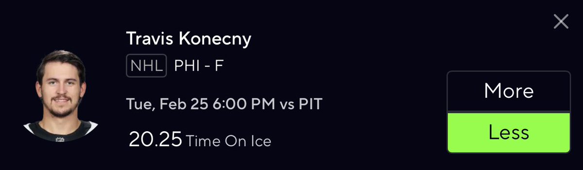 BoseLockz's tweet photo. NHL POTD ☢️☢️☢️ 

Hes on the 3rd line now. The flyers are finally healthy with all of their pieces.
WAGONNN
#PrizePicks #GamblingX https://t.co/Hc2VMZ1t0P