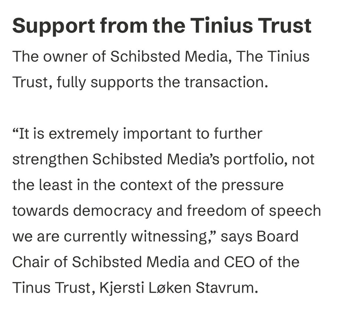 Så var det dags igen. TV4 har sålts vidare. Den här gången till ett publicistiskt företag, som säger sig vilja vara en långsiktig ägare med ett genuint intresse av att satsa på oberoende journalistik. Hoppas att de vackra orden stämmer.