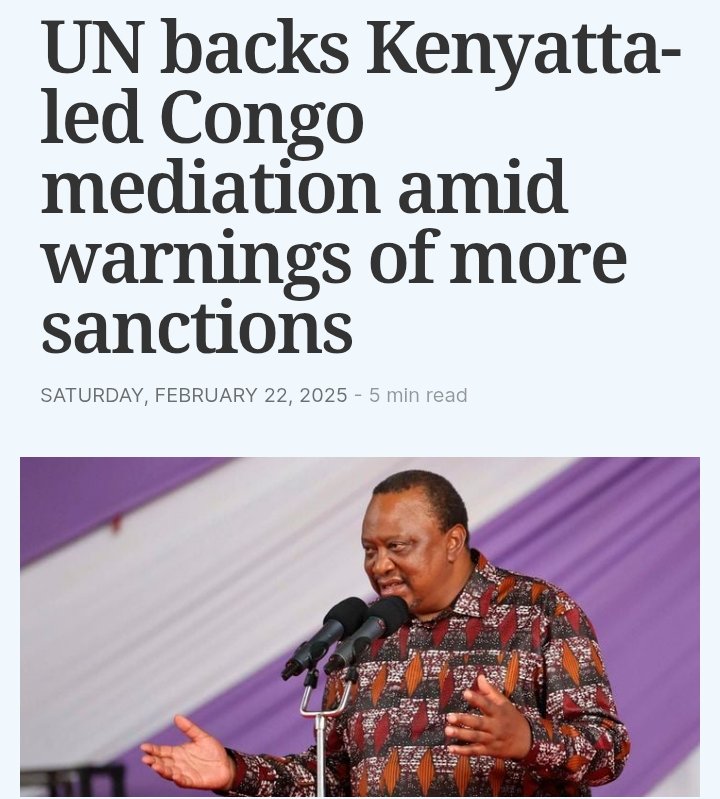 AokoOtieno_'s tweet photo. It's the UN that backed Uhuru's mediation three days ago 

Ruto and his co criminal Mnangagwa had no choice 

Saizi ako kutoa statement ati as chair of EAC, him and SADC have picked Uhuru bla bla 🙄

Unye inspires some respect, Kagame might listen and call off his M23 thugs https://t.co/QoySVAziT0