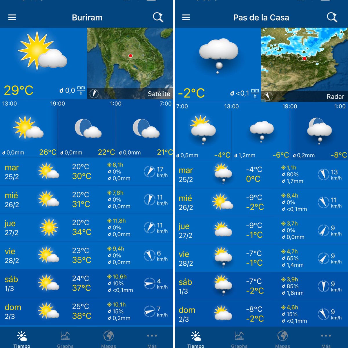A punto de volar hacia Buriram para asistir al #ThaiGP🇹🇭 y veo que tendremos un ligero cambio de temperatura respecto a la que tenemos en Andorra. Será un GP a 🔥🥵
