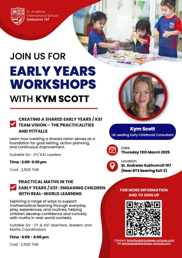 Kym Scott #PressPlay (@kymscott5) on Twitter photo I'm back in Bangkok in March, running two workshops at <a href="/StAndrews_107/">St.Andrews 107</a> for anyone interested in early years leadership, and maths in meaningful contexts. <a href="/MsKateS107/">St Andrew's S107 Primary</a> <a href="/FOBISIA1/">FOBISIA</a> <a href="/BangkokEarly/">Bangkok Early Years Network</a> I'm back in Bangkok in March, running two workshops at <a href="/StAndrews_107/">St.Andrews 107</a> for anyone interested in early years leadership, and maths in meaningful contexts. <a href="/MsKateS107/">St Andrew's S107 Primary</a> <a href="/FOBISIA1/">FOBISIA</a> <a href="/BangkokEarly/">Bangkok Early Years Network</a>