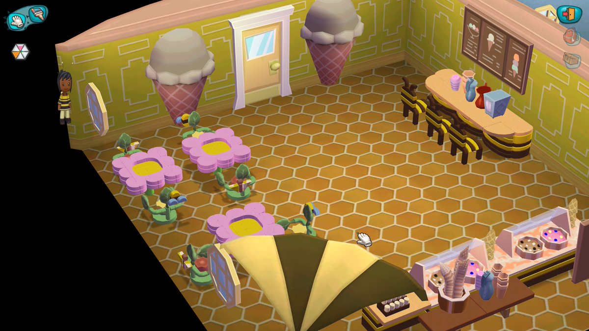 TownOfFolderol's tweet photo. Roxie is just the sweetest sim this side of the hive! With her natural milk and honey ice cream everyone can feel like royalty! https://t.co/xqOU4GTepo