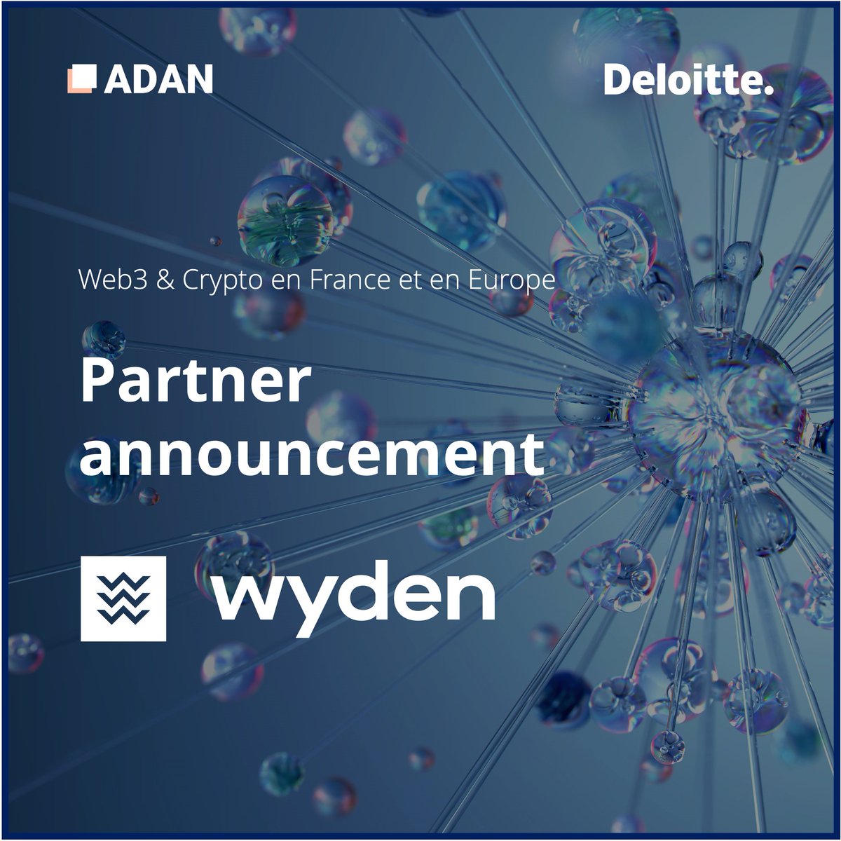 Adan (@adan_asso) on Twitter photo Adan is delighted to announce its partnership with <a href="/wyden_io/">Wyden</a> for the 4th edition of its "Web3 and Crypto in France and Europe" 🇫🇷🇪🇺
<a href="/wyden_io/">Wyden</a> covers the entire end-to-end trade lifecycle of digital assets across all pre-trade, trade, and post-trade use cases and enables Adan is delighted to announce its partnership with <a href="/wyden_io/">Wyden</a> for the 4th edition of its "Web3 and Crypto in France and Europe" 🇫🇷🇪🇺
<a href="/wyden_io/">Wyden</a> covers the entire end-to-end trade lifecycle of digital assets across all pre-trade, trade, and post-trade use cases and enables