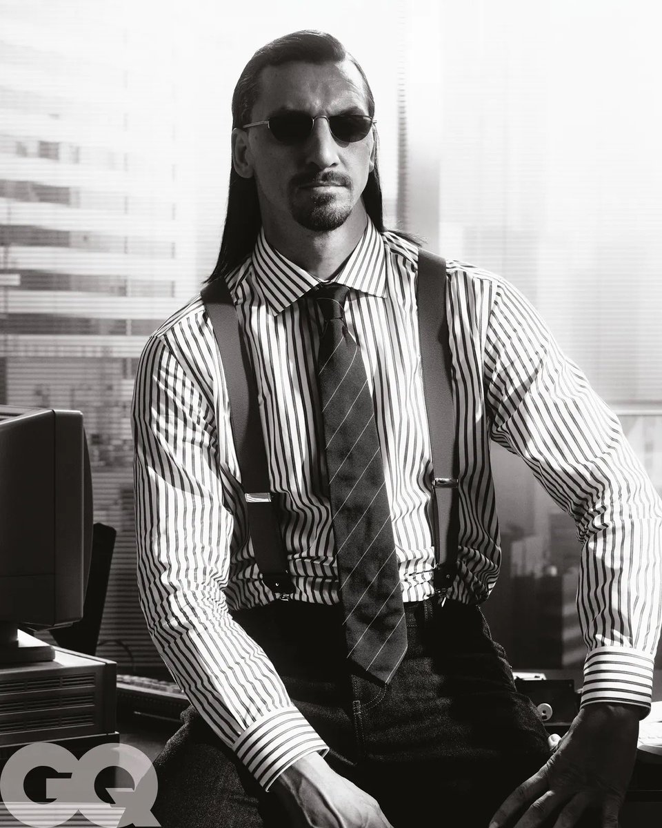 NoteSphere's tweet photo. Zlatan Ibrahimovic for GQ Italia (2025) https://t.co/W7GjV88gum