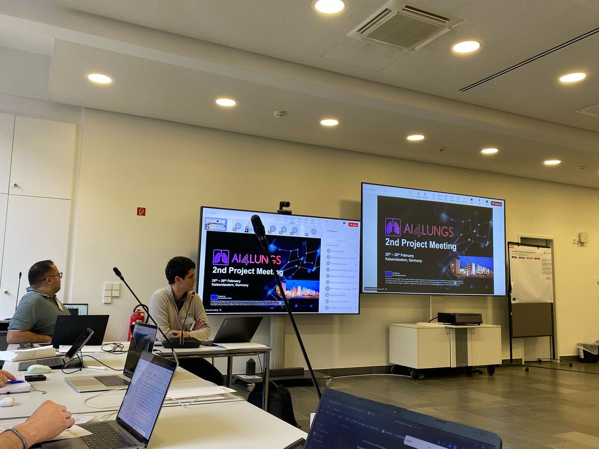 AI4LUNGS 2nd Project Meeting is starting its first day in Kaiserslautern hosted by <a href="/Fraunhofer/">Fraunhofer-Gesellschaft</a>!

Over 40 project partners are here to dive into the next steps of the project during these 2 days, looking into the 2nd year of the project implementation!