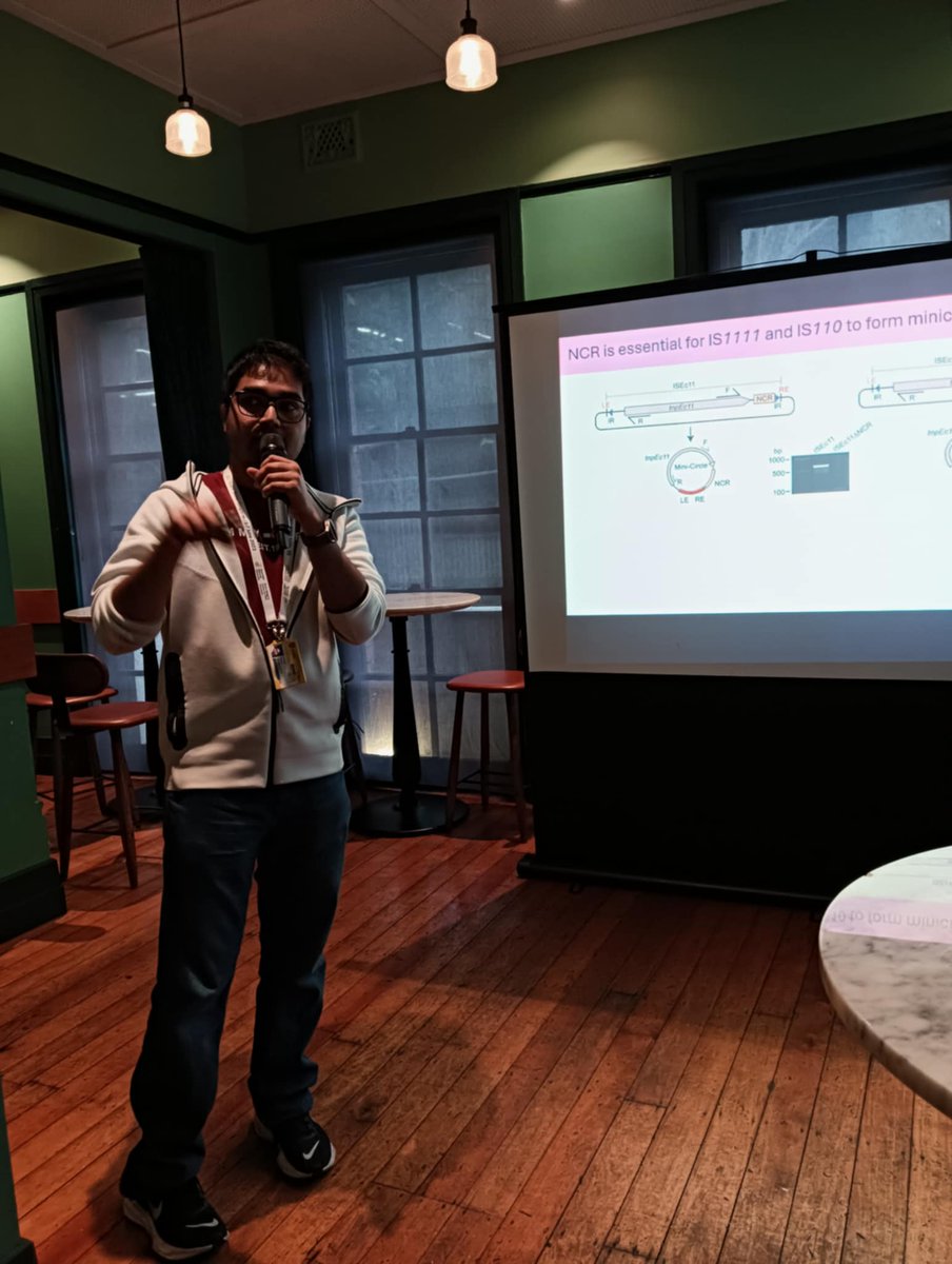 jamsorgau's tweet photo. Rezwan is on the seek for precision! Discovering a programmable 'seekRNA' that guides site-specific #DNAintegration 🧬
#RNA https://t.co/qwcTgBb9TH