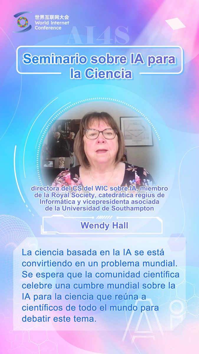 WIC_espanol's tweet image. ¡Fiesta transdisciplinaria, enciende el futuro inteligente! ¡El segundo turno de intervenciones de los expertos en #AI4S ha llegado! ¿Qué experto te ha impresionado más con su discurso? ¡Ven a contárnoslo en la sección de comentarios! #AIforScience