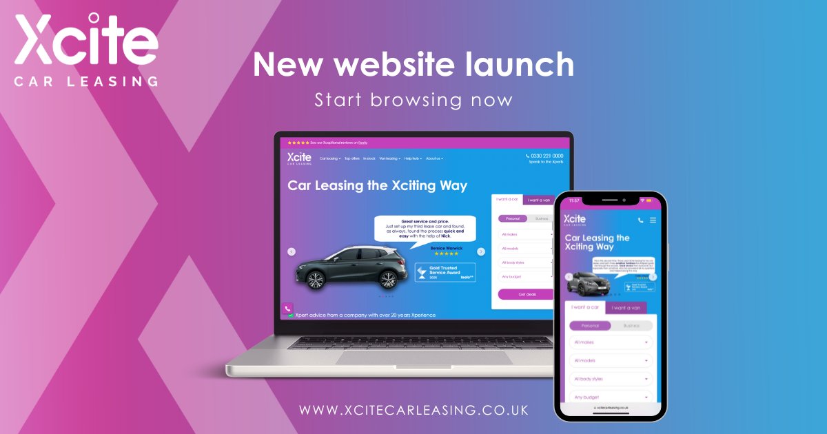 💻 Xciting News! Our brand-new website is now LIVE! 🎉

Designed to make finding your perfect lease deal even easier, our new site is faster, sleeker, and packed with Xciting leasing offers.

Check it out and discover our latest offers today. 👇

xcitecarleasing.co.uk