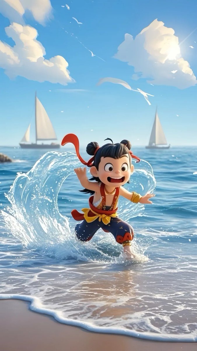 iRizhao's tweet photo. Excited about #NeZha 2, taking over the box office in China? 😁Ready to chill with Ne Zha? 🌅See these pictures and come join us in #Rizhao, #Shandong for a #spring packed with tasty treats and breathtaking sights! #SpringInRizhao #nature #travel https://t.co/58IenPL8UM