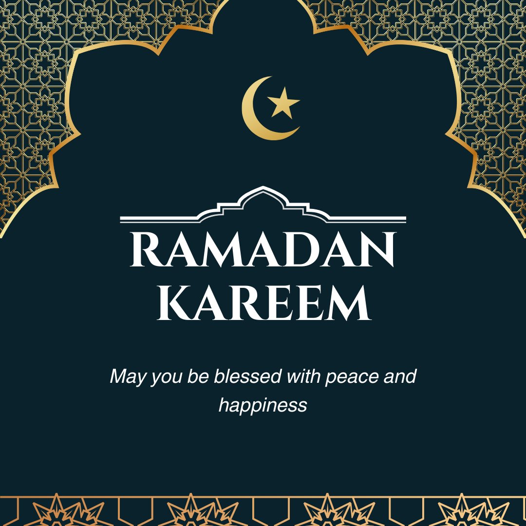 Wishing everyone observing Ramadan a peaceful month full of joy and health.

Ramadan Mubarak!