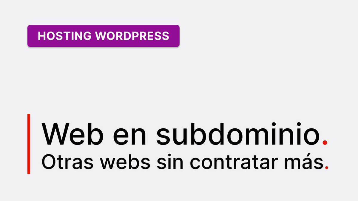 🤩 ¿Qué es un SUBDOMINIO, para qué sirve y cómo crear un subdominio?
👉 buff.ly/3XfjfJw 

#cPanel #WordPres #WordPressHosting