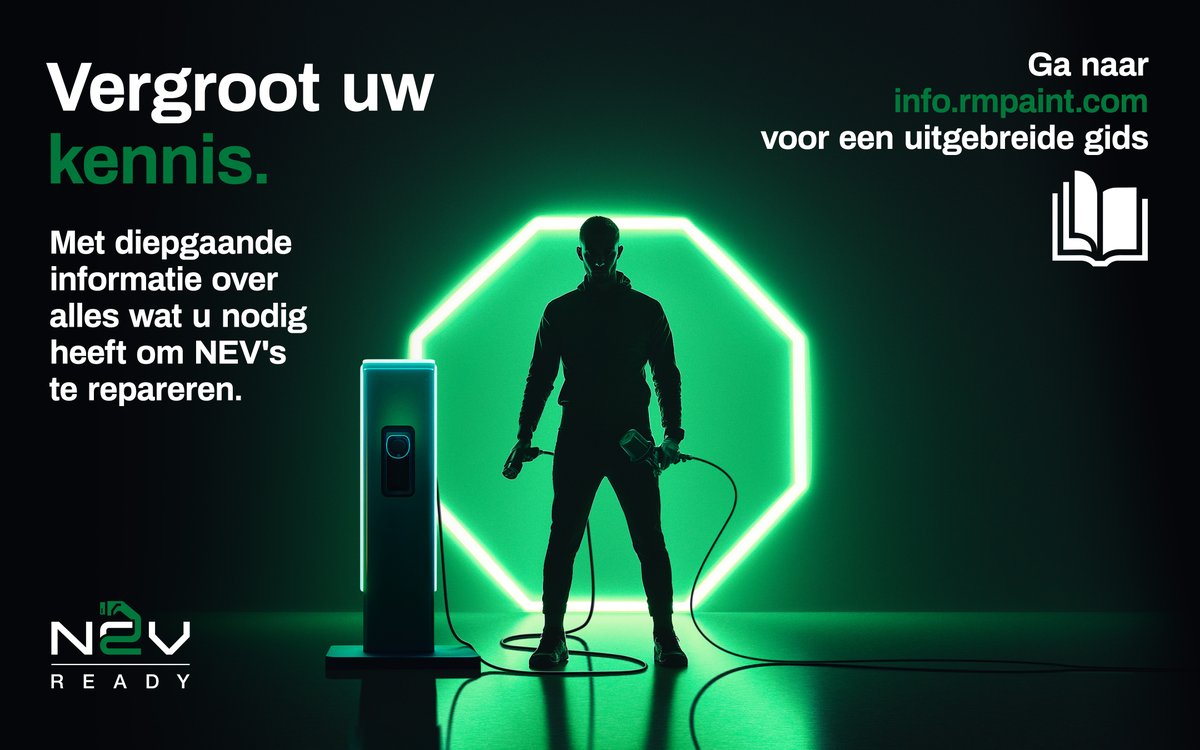 Onze NEV-gids biedt u:
🎨 Lakprocessen - Ontworpen voor NEV's
📜 Gemakkelijk voldoen aan voorschriften - Blijf de regelgeving voor
🧰 Uitrusting - Tools die het verschil maken
💡 Geheimen van professionals - Telkens het perfecte resultaat

rmpaint.com/nl/new-energy-…