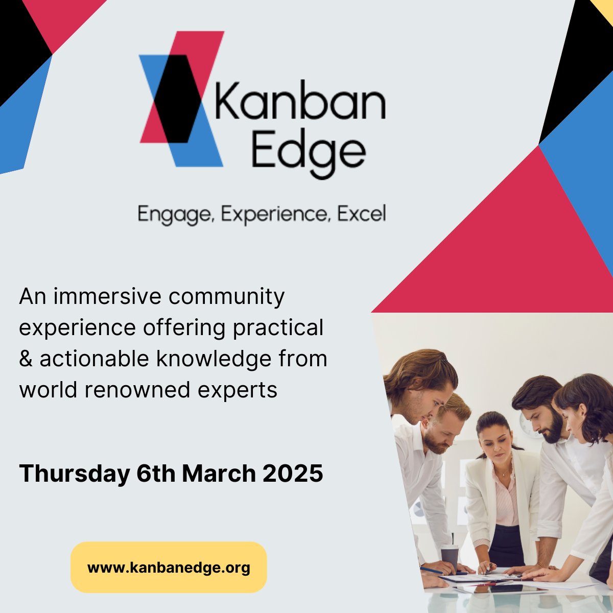 🚀Join us for the first ever #Kanbanedge event <a href="/bcs/">BCS, The Chartered Institute for IT</a> in #London 6th March 2025🚀 We've world renowned speakers &amp; amazing practitioners all under one roof! A great place to learn, make connections &amp; drive your knowledge forward practical sessions.  kanbanedge.org