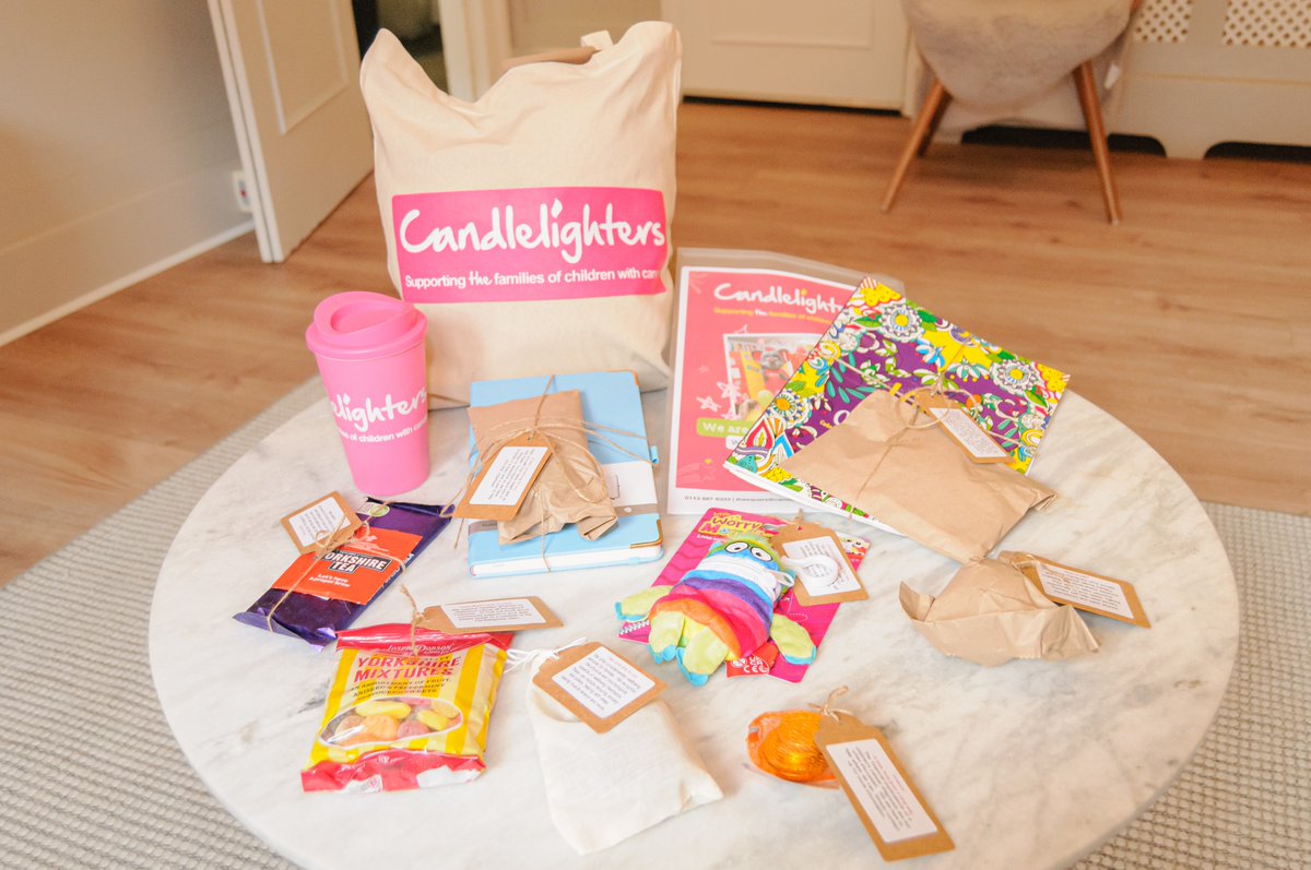 A donation of £23 could fund a new family bag. Every new family that comes to us for support are given one of these bags at the start of treatment. Each item symbolises one of our services and comes with a little explanation. 
Fund a new family bag here: candlelighters.enthuse.com/donate#!/🎗️