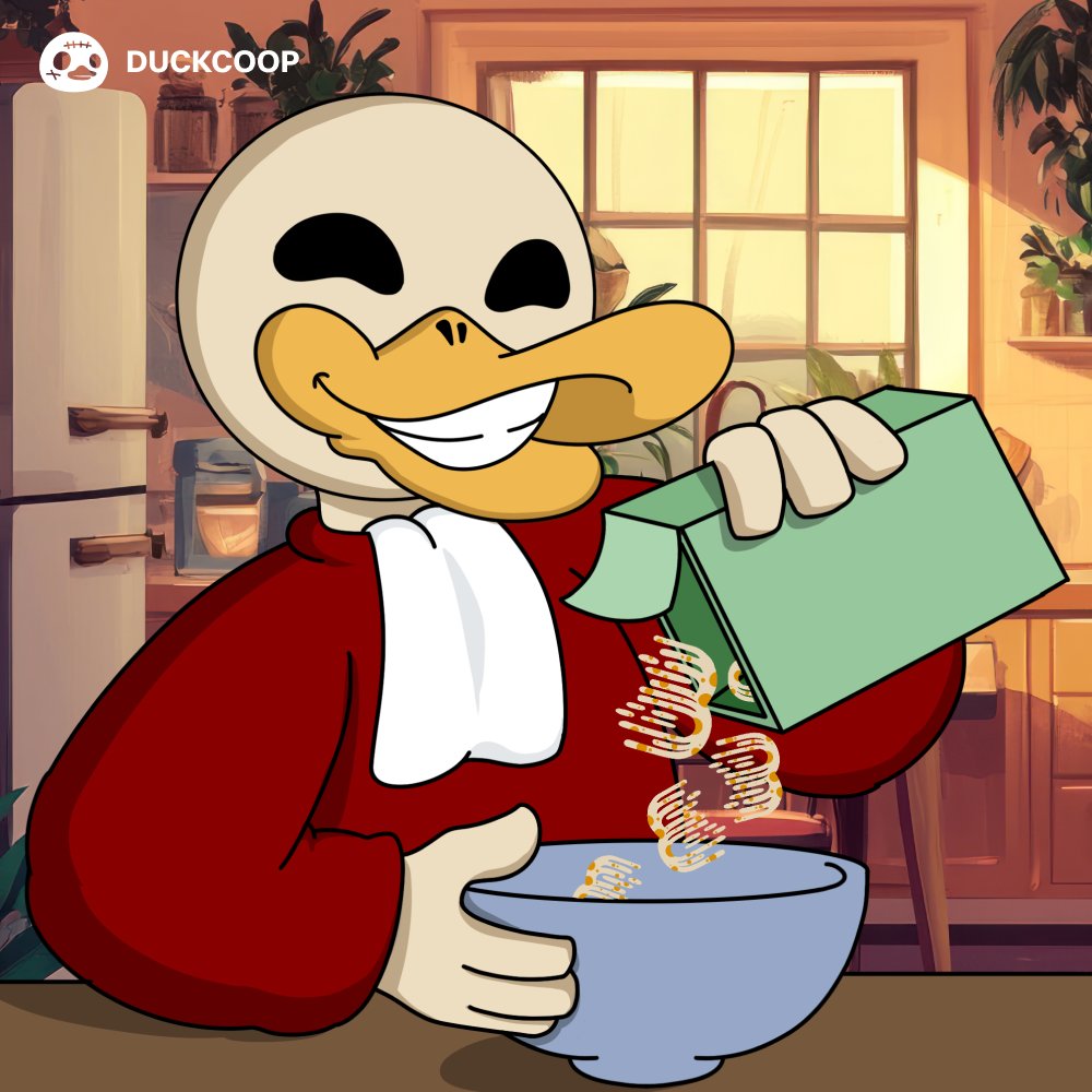 Pouring some alpha into my bowl this morning. 🚀🥣

Don't forget to stack more $DUCKS on $DUCKS App before TGE

🎮 Gaming, Events, FREE $DUCKS: t.me/duckscoop_bot/…

🦆 $DUCKS Channel: t.me/duckcoopchannel

#DuckCoop #DUCKS