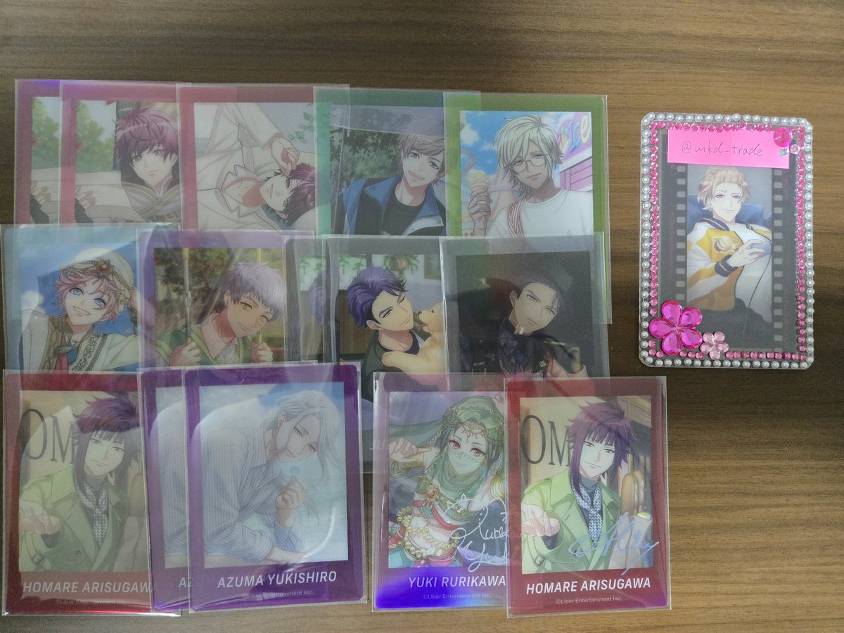 mkd_trade's tweet photo. 【交換】A3! ぱしゃこれ 特典

(譲) 画像1〜2枚目
        幸と誉は箔有

(求) 至、千景、三角、万里、臣(友人分)、莇、密、ガイ(友人分)＞一成、紬
特典→千景、万里、莇、密＞三角、太一、臣(友人分)

検索からでもお気軽に！
春夏⇆秋冬OK
手渡し、郵送可 https://t.co/8F7r1GFJ4D