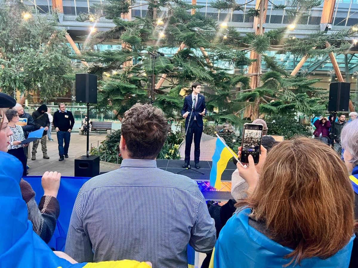 Sheffield stands with Ukraine.

Yesterday, we came together for a vigil to mark the third anniversary of Russia's invasion of Ukraine. 

We #StandWithUkraine as it fights for its future.