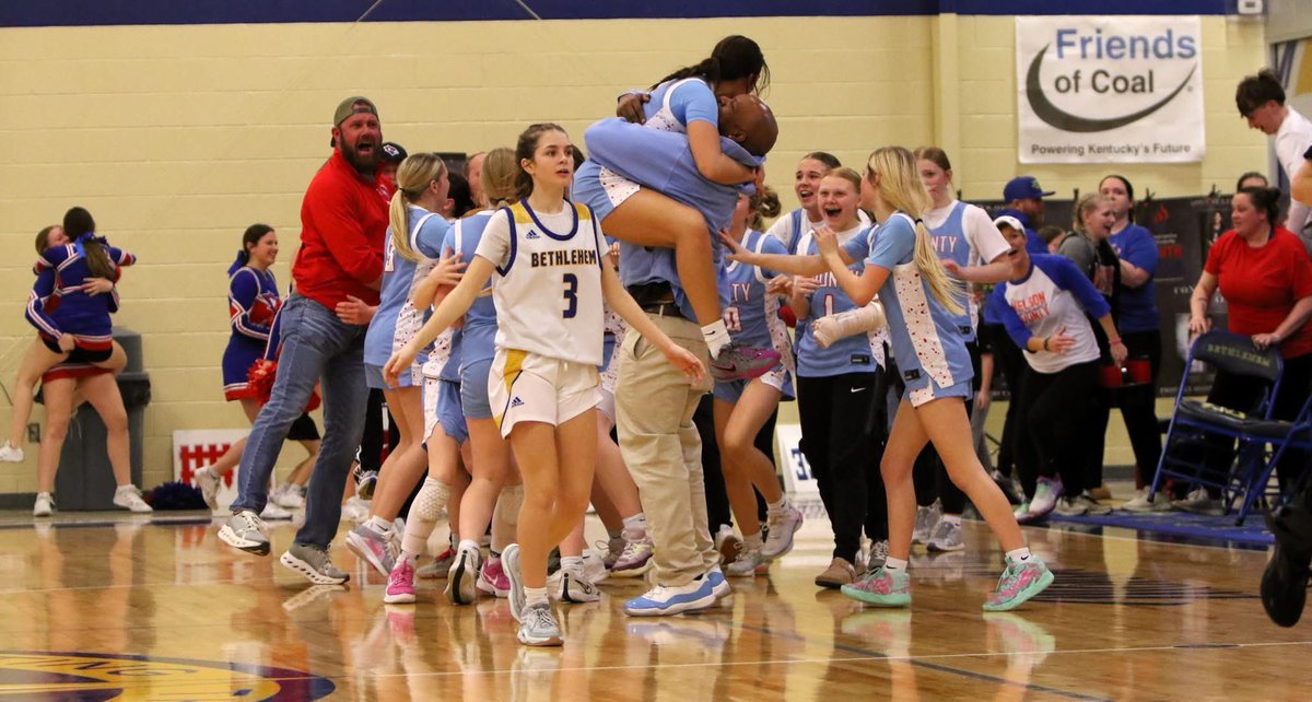 The Lady Cards defeated Bethlehem for the first time since 2018 to move on to district championship vs Bardstown!  

<a href="/NoraKateSimpson/">Nora Kate Simpson</a>  28 pts
<a href="/MeganSimpson26/">Megan Simpson</a> 20 pts
Ward 5 pts
Monin 3 pts
Ralston 3 pts
Nix- 2 pts to win the game!!
<a href="/alyxwhite_/">Alyx White</a> <a href="/riseupsports1/">Rise Up Sports Media</a> <a href="/josh_claywell/">#justjoshin</a>
