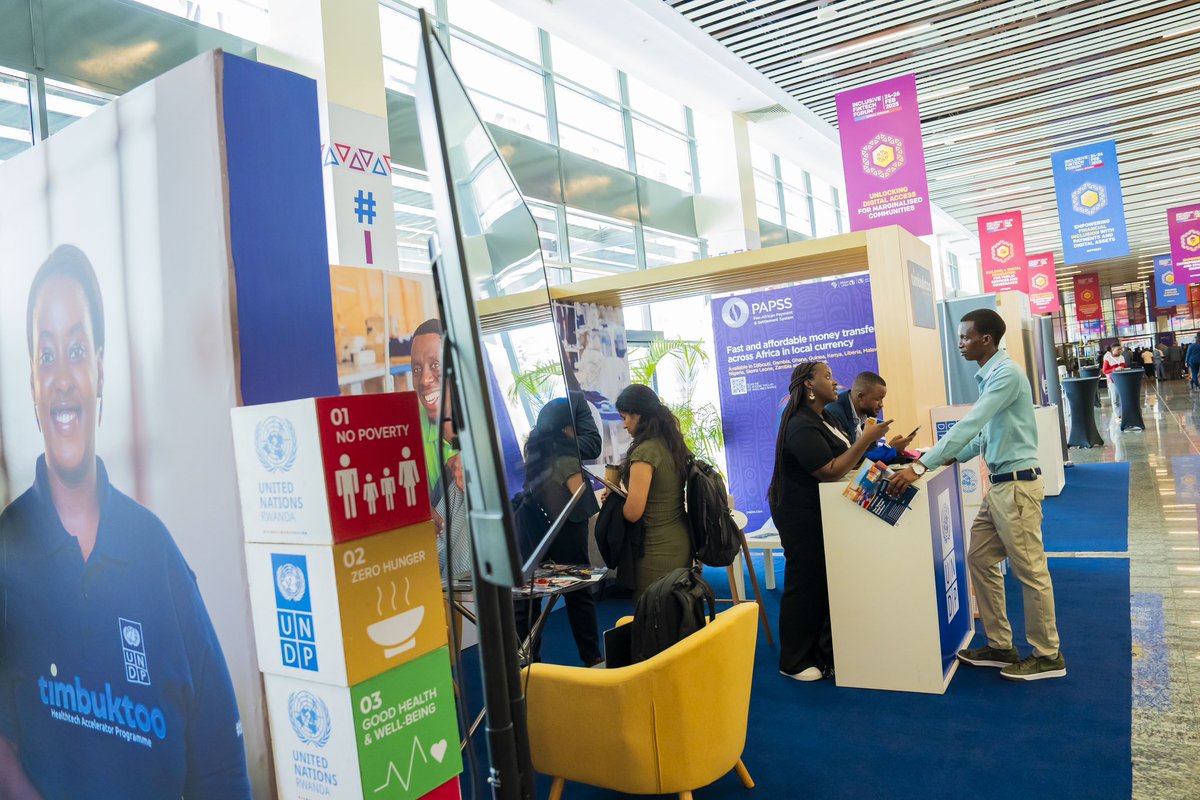 UNDP_Rwanda's tweet photo. Day 2 at #IFF2025 has been full of impactful discussions!
H.E @PaulKagame highlighted #FinTechโs potential for economic inclusion & growth. Meanwhile, weโre engaging on @timbuktooafrica & how innovation is shaping the future.
๐ Join us at #UNDPBooth (opposite MH3) to meet startups & be part of the conversation!