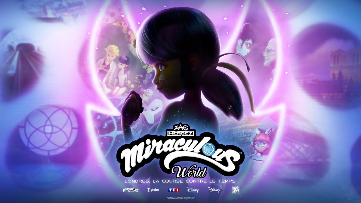 #Annonces <a href="/tfx/">TFX</a> #TFOU

📌Spécial "<a href="/BeMiraculousLB/">Miraculous</a> World, Londres : La Course contre le Temps"

Un mystérieux individu s’apprête à faire un vœu qui pourrait changer l’Univers. Avec l’aide de Bunnyx, Marinette, devenue Chronobug, repart dans le passé...

✅Mercr. 19/3 à 10h30