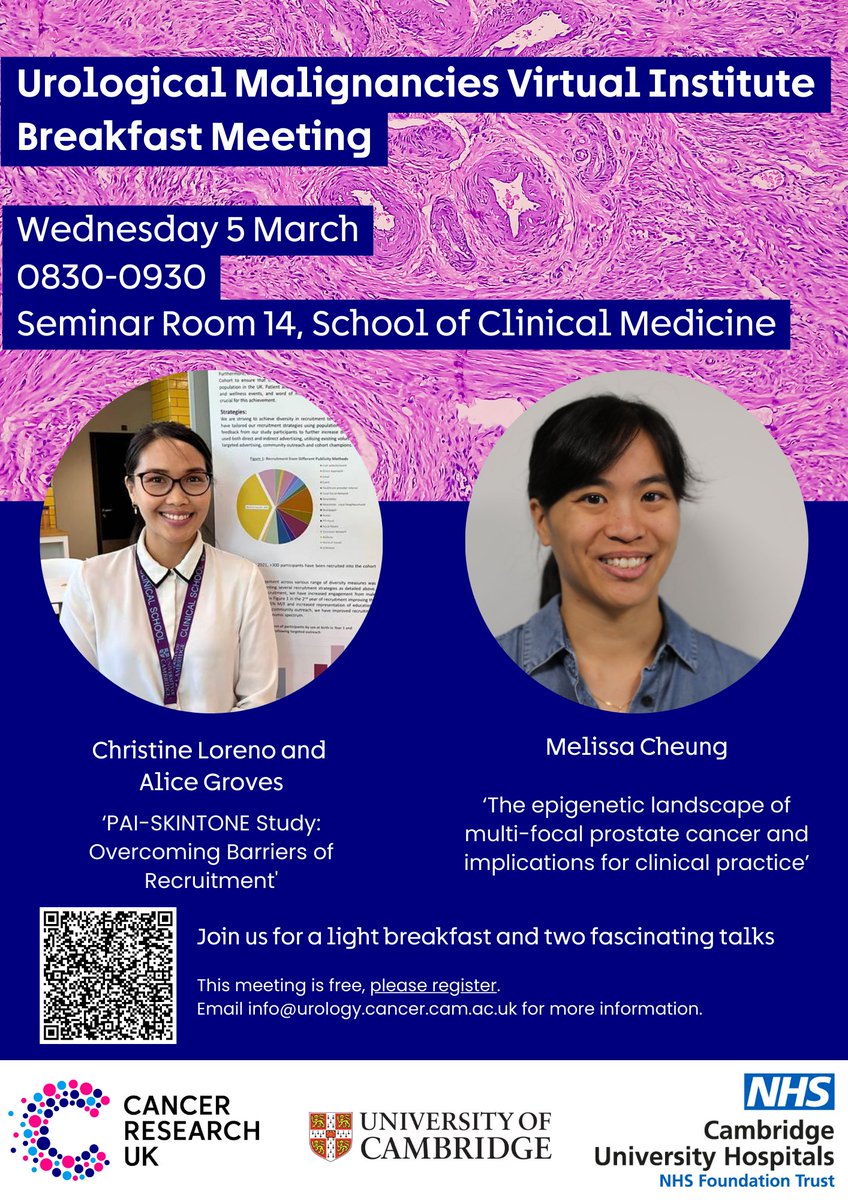 CRUK Cambridge Centre (@crukcamcentre) on Twitter photo đź“…Â Don't miss the <a href="/CRUKCamUrol/">CRUK Cambridge Centre: Urological Malignancies</a> Breakfast Meeting next Wednesday!
⏰ 8:30 - 9:30am
📍 School of Clinical Medicine, CB2 0SP <a href="/clinical_hr/">Clinical School HR</a> <a href="/CamBioCampus/">Cambridge Biomedical Campus</a> <a href="/CambridgeBRC/">NIHR Cambridge Biomedical Research Centre</a>
Find out more and register ➡️ zurl.co/fwapS 📅 Don't miss the <a href="/CRUKCamUrol/">CRUK Cambridge Centre: Urological Malignancies</a> Breakfast Meeting next Wednesday!
⏰ 8:30 - 9:30am
📍 School of Clinical Medicine, CB2 0SP <a href="/clinical_hr/">Clinical School HR</a> <a href="/CamBioCampus/">Cambridge Biomedical Campus</a> <a href="/CambridgeBRC/">NIHR Cambridge Biomedical Research Centre</a>
Find out more and register ➡️ zurl.co/fwapS