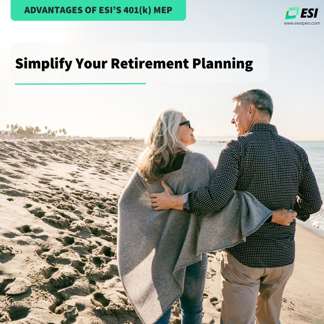 ESI_hcm's tweet image. 📊  The Top Benefits of Adopting ESI’s 401(k) MEP

💼  ESI’s 401(k) Multiple Employer Plan (MEP) streamlines administration, offers employer tax credits through the SECURE Act 2.0, and reduces plan expenses.

Learn more: eesipeo.com/401k-mep/

#401kMEP #ESI #RetirementSolutions