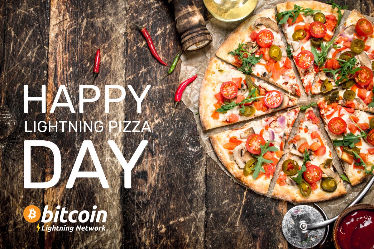 On February 25th, 2018, Lightning Pizza Day was born! Eight years after the  first real-world Bitcoin purchase, Lazlo Hanyecz made history again by buying  pizza over the Lightning Network, showcasing the evolution