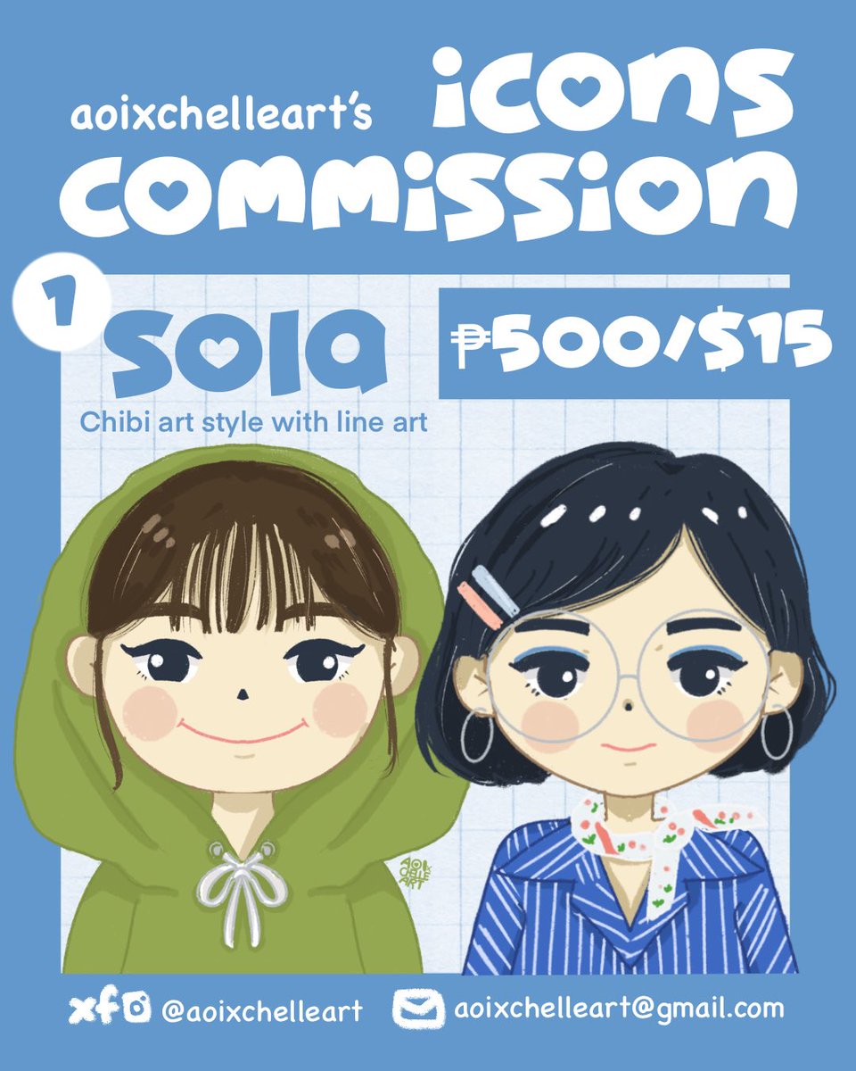 aoixchelleart's tweet image. ART COMMISSIONS IS NOW OPEN! [UPDATED] 

Please send a dm for slot reservation/ inquiries 📩
Shares are very much appreciated. 💕

Thank you! 

#artcommissionsopen #artcommissionsopen #artph