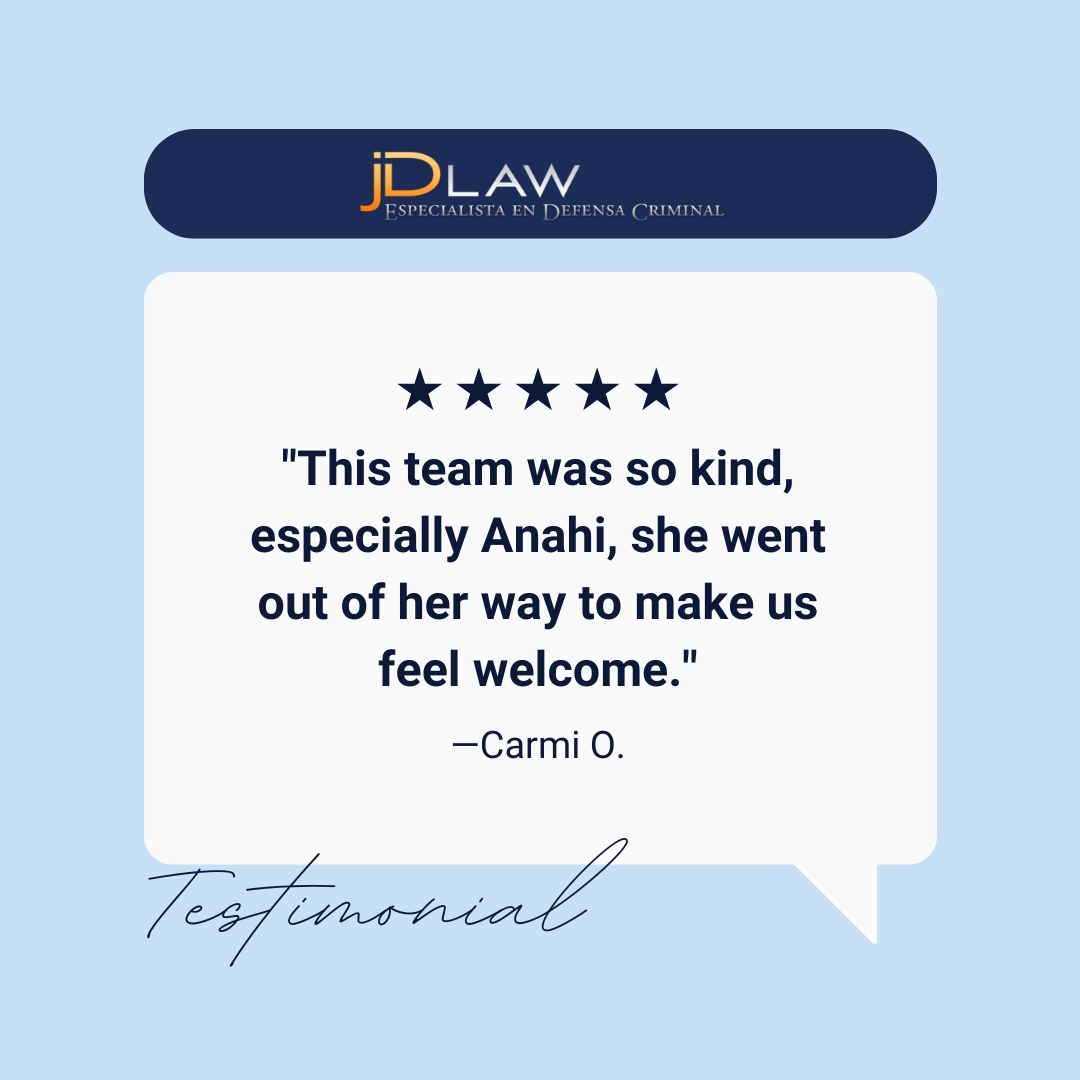 ⭐⭐⭐⭐⭐
Este equipo fue muy amable, especialmente Anahí. Ella hizo todo lo posible para que nos sintiéramos bienvenidos. 

A huge thank you to our valued client, Carmi, for your kind words! We’re proud to have stood by you through every step of the process.