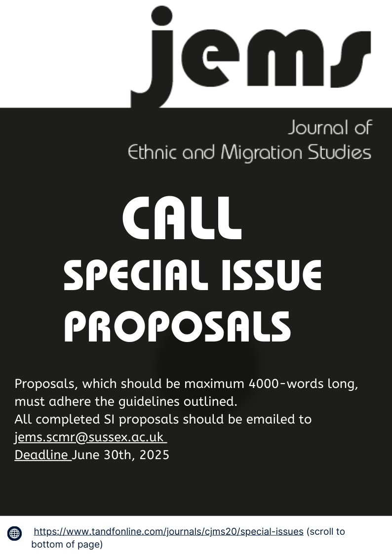 The JEMS Editorial team solicits high-quality proposals that will be evaluated in a competitive procedure. 
Please submit your completed proposal by June 30th, 2025. 
For more information, see  tandfonline.com/journals/cjms2…