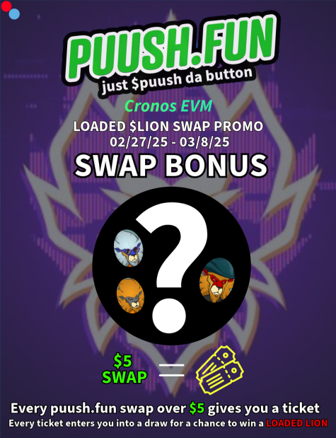 stay tuned for the winner's draw today for our swap promo! one of you guys managed to win 4x 500 $cro! good work

heard the <a href="/LoadedLions_CDC/">Loaded Lions</a> #crofam is up to something... you guys know anything about this <a href="/cronosapp/"></a>?

just $puush da button
🔴🔵