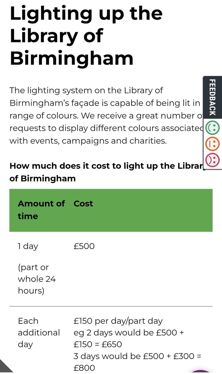 £500 a day to light up the Library of Birmingham to support Ukraine! Yet the residents in this city have faced 10% rises in council tax, weeks of uncollected waste and you refuse to give a payrise to the bin workers <a href="/BhamCityCouncil/">Bham City Council</a>  <a href="/BrumLabour/">Birmingham Labour</a> <a href="/CllrJohnCotton/">John Cotton</a> <a href="/CllrMajid/">Cllr Majid Mahmood</a>