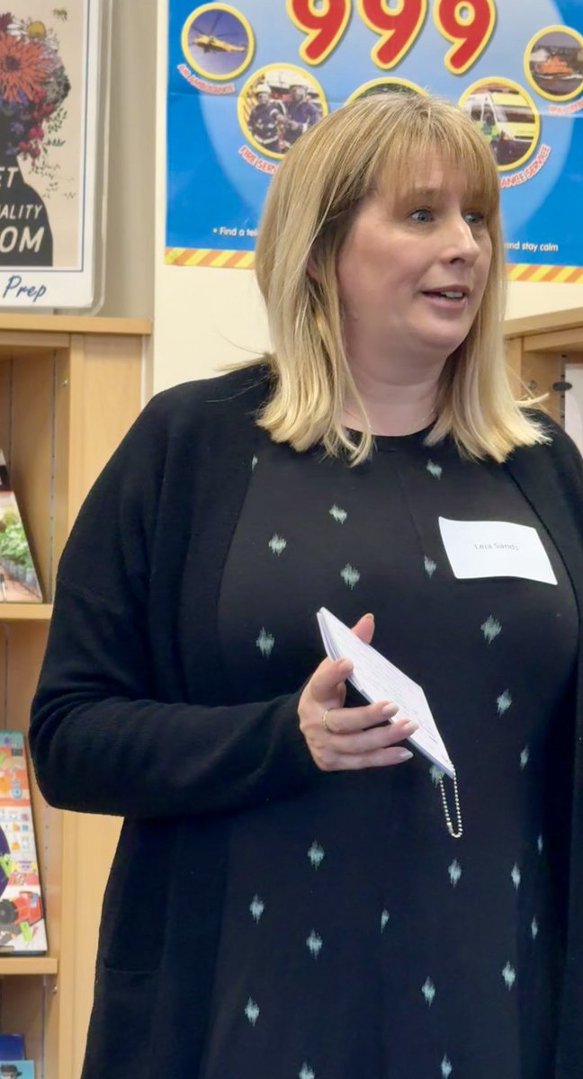 uksla's tweet image. Primary School Library & Enterprise Award winner Leia Sands uses her pupil librarians to help , & advocates involving the whole school community, including parents. Raising the profile of the library is key #primarylibraries