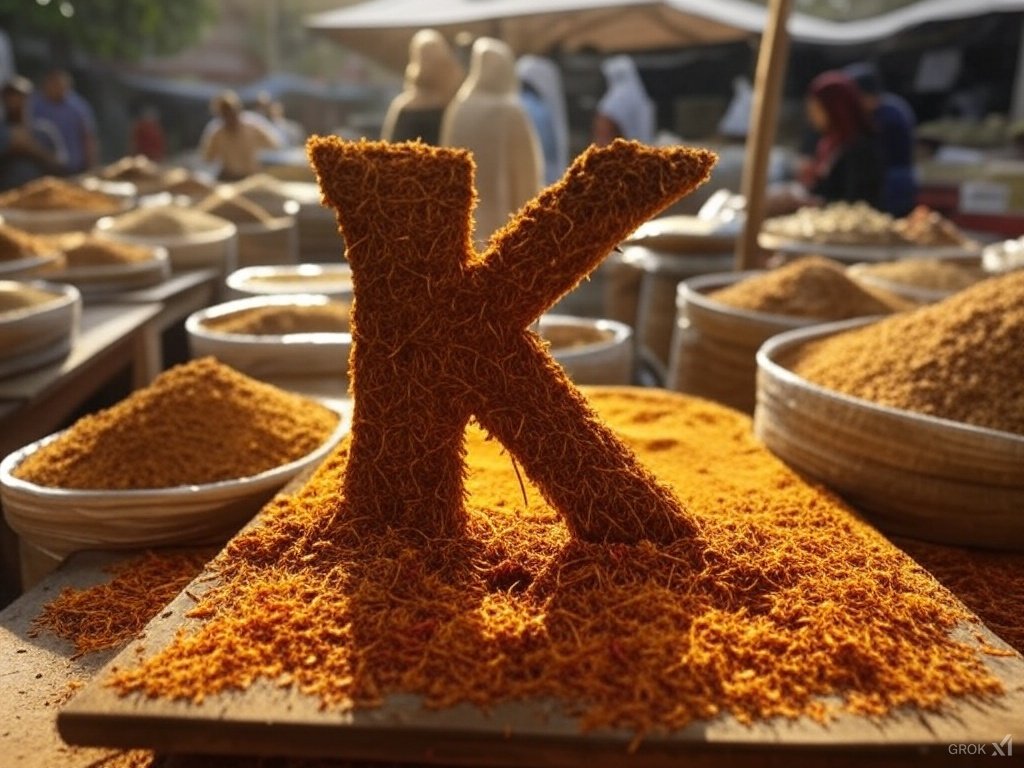 A spicy "K" on an asian food market. The shadow came out really neat here I must say, don't you think?