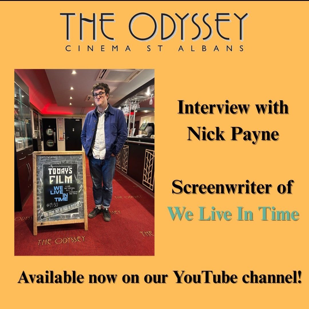 We were thrilled to recently be visited by Nick Payne, screenwriter of We Live In Time starring Florence Pugh and Andrew Garfield, for an exclusive interview! It's now available on our YouTube channel - check it out!

youtu.be/yK41-9QvjeU?si…