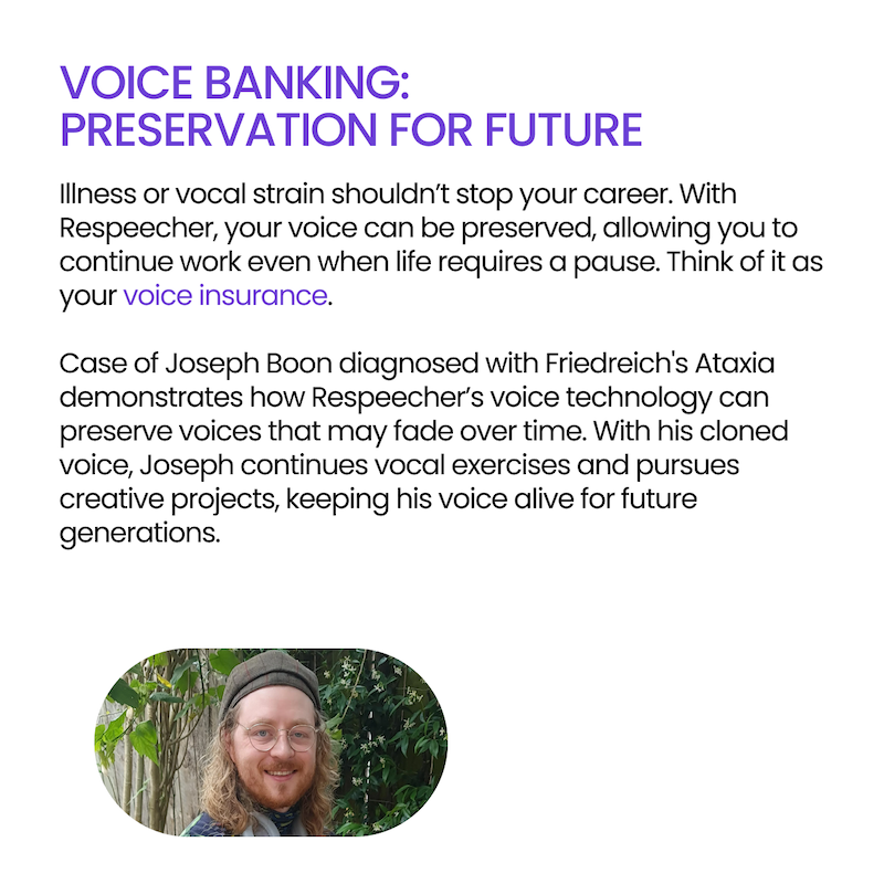 respeecher's tweet photo. In a world of advancing #AI, we believe in putting voice actors first. At #Respeecher, we’re creating more than a platform - we’re building a trusted space for #voiceactors to protect, monetize, and extend their talents. Find out more 👇🏻 #supportnotreplace #aivoice #ethicsinai https://t.co/UcLdyAi6BZ