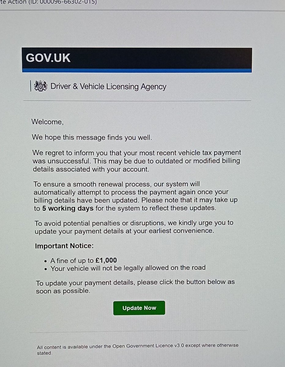 Hey <a href="/DVLAgovuk/">Driver and Vehicle Licensing Agency</a> this is a scam right?