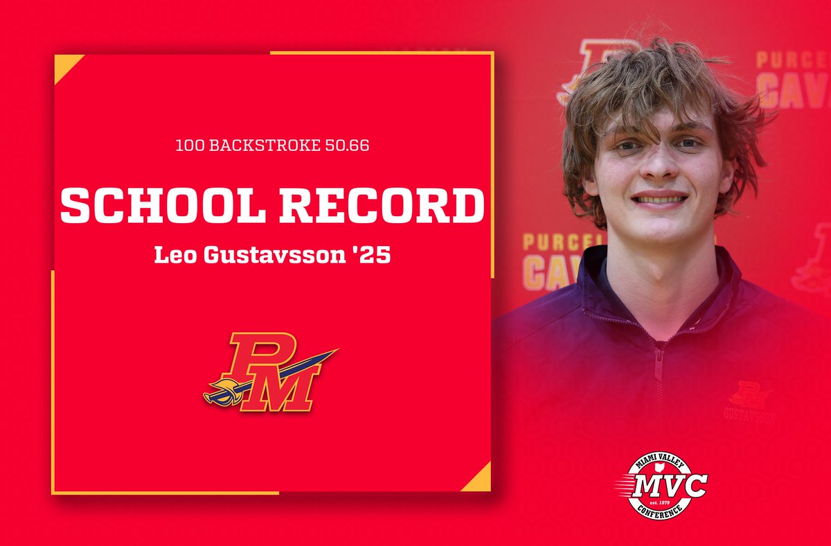 Congratulations to Leo Gustavsson on his new school record in the 100 Backstroke! We are so proud of you, Leo! #aquacavs