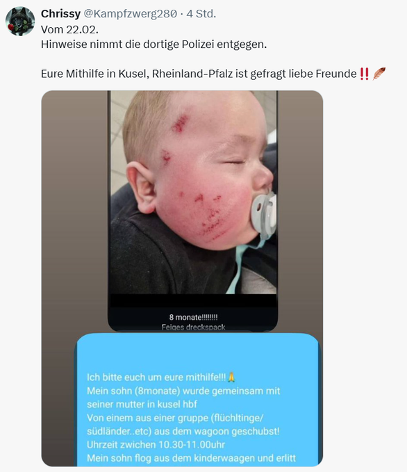 Das haben CDU, SPD, Grünen wähler zu verantworten! Pfui Teufel!